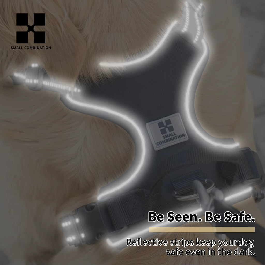 Dog Harness No Pull Reflective Pet Dog Chest Harness Adjustable for Small Medium Large Dogs Outdoor Walking